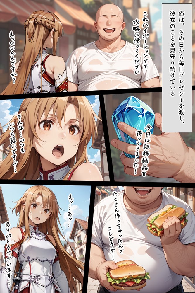 スキル絶対君主でアスナを犯し尽くす！ raw【無料同人誌】 エロ同人誌画像 009