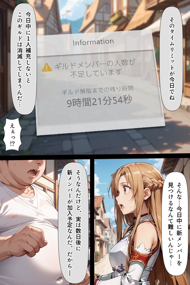 スキル絶対君主でアスナを犯し尽くす！ raw【無料同人誌】 エロ同人誌画像 021