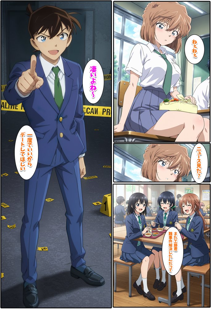 新・名探偵の三角関係2 raw【無料同人誌】 エロ同人誌画像 001