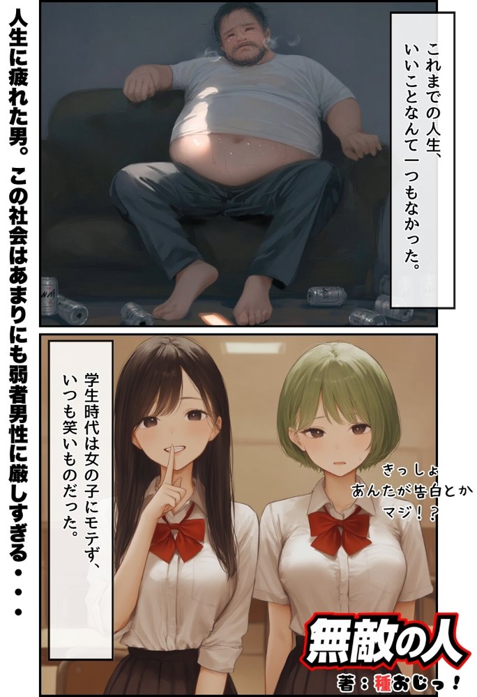 【無敵の人】人生に絶望した弱者男性のおじさんが無敵になるまで raw【無料同人誌】 エロ同人誌画像 002