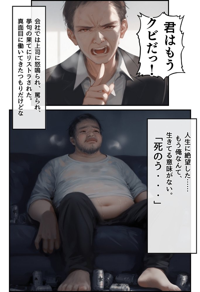 【無敵の人】人生に絶望した弱者男性のおじさんが無敵になるまで raw【無料同人誌】 エロ同人誌画像 004