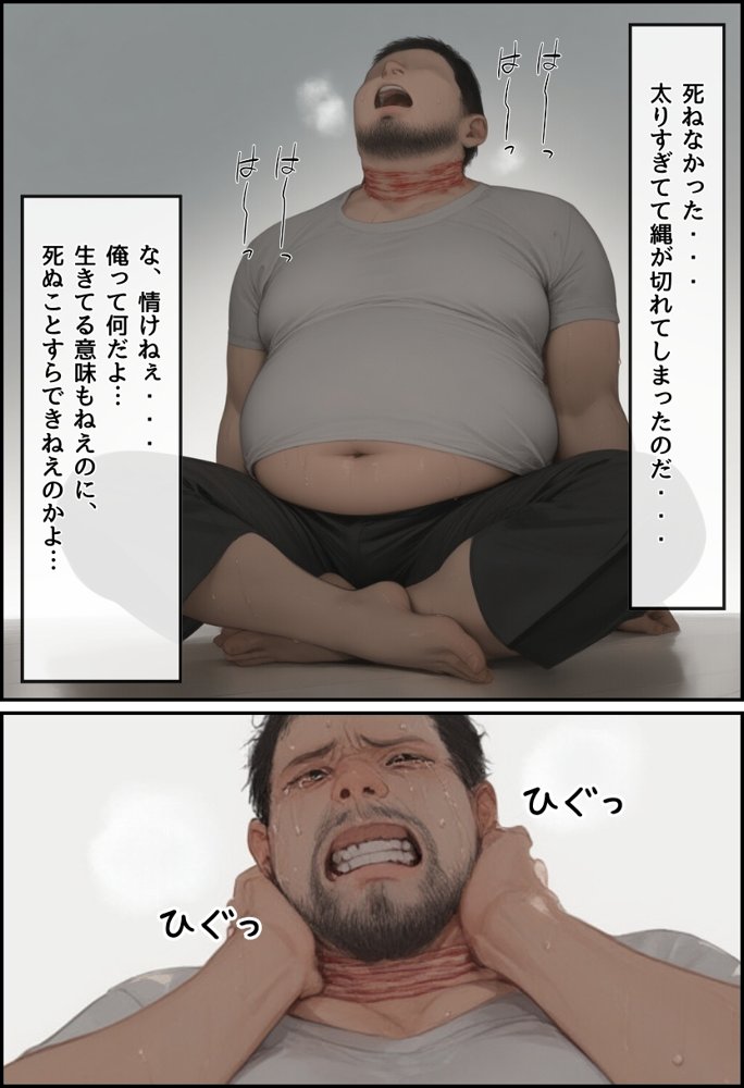【無敵の人】人生に絶望した弱者男性のおじさんが無敵になるまで raw【無料同人誌】 エロ同人誌画像 006