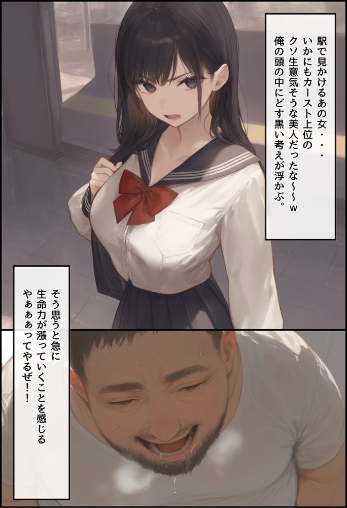 【無敵の人】人生に絶望した弱者男性のおじさんが無敵になるまで raw【無料同人誌】 エロ同人誌画像 009