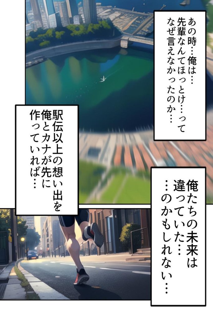 開催！寝取られ駅伝〜陸上女子は大会中に先輩OB達に中出し孕ませられても繋げ！精子塗れのバトンで優勝狙う！大学で遠距離になる前最後の幼馴染彼氏との初セックスは延期で色黒チャラ男OBに寝取られる話 raw【無料同人誌】 エロ同人誌画像 005